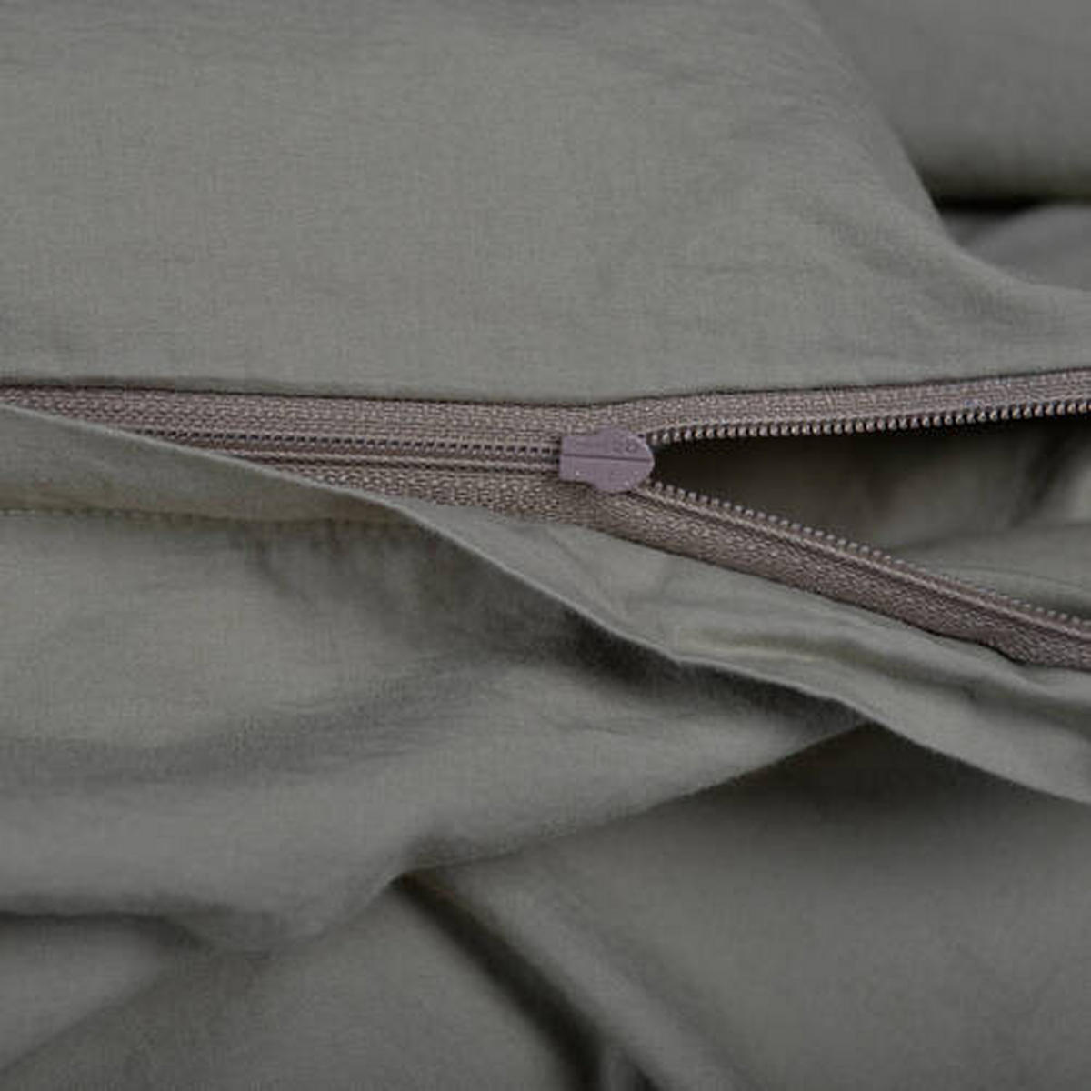 KISSENHÜLLE EASY 40/80 cm  - Olivgrün, Basics, Naturmaterialien/Textil (40/80cm) - Zoeppritz