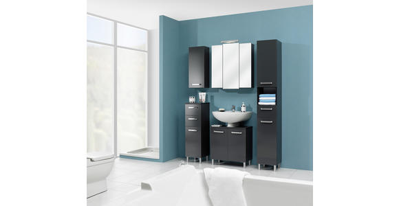 HÄNGESCHRANK 30/70/20 cm - Anthrazit/Silberfarben, KONVENTIONELL, Holzwerkstoff/Metall (30/70/20cm) - Carryhome