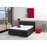 BOXSPRINGBETT Flachgewebe 140/200 cm INKL. Matratze - Chromfarben/Schwarz, Design, Kunststoff/Textil (140/200cm) - Carryhome