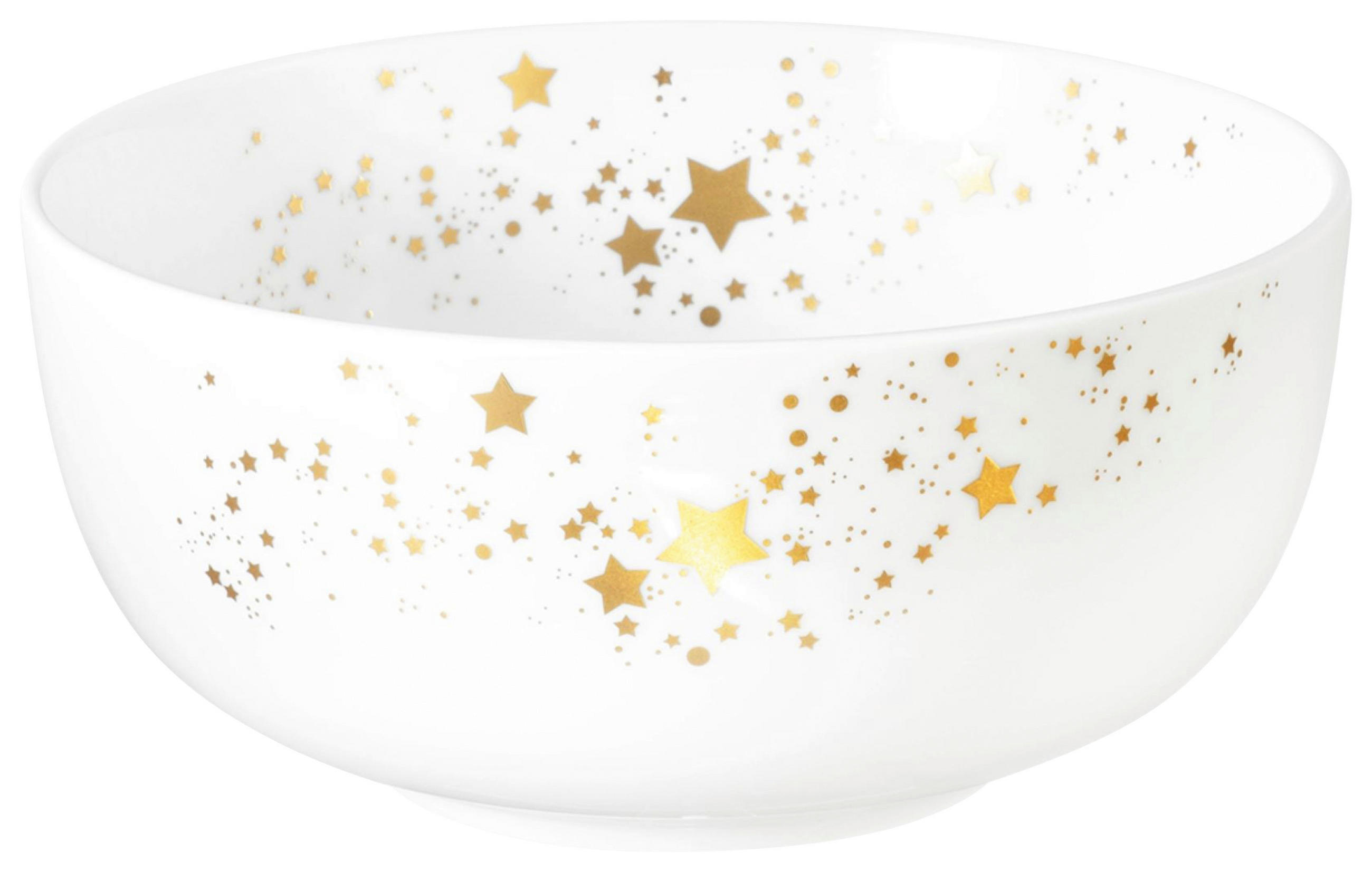 MÜSLISCHALE 15 cm  - Goldfarben/Weiß, Design, Keramik (15cm) - Seltmann Weiden