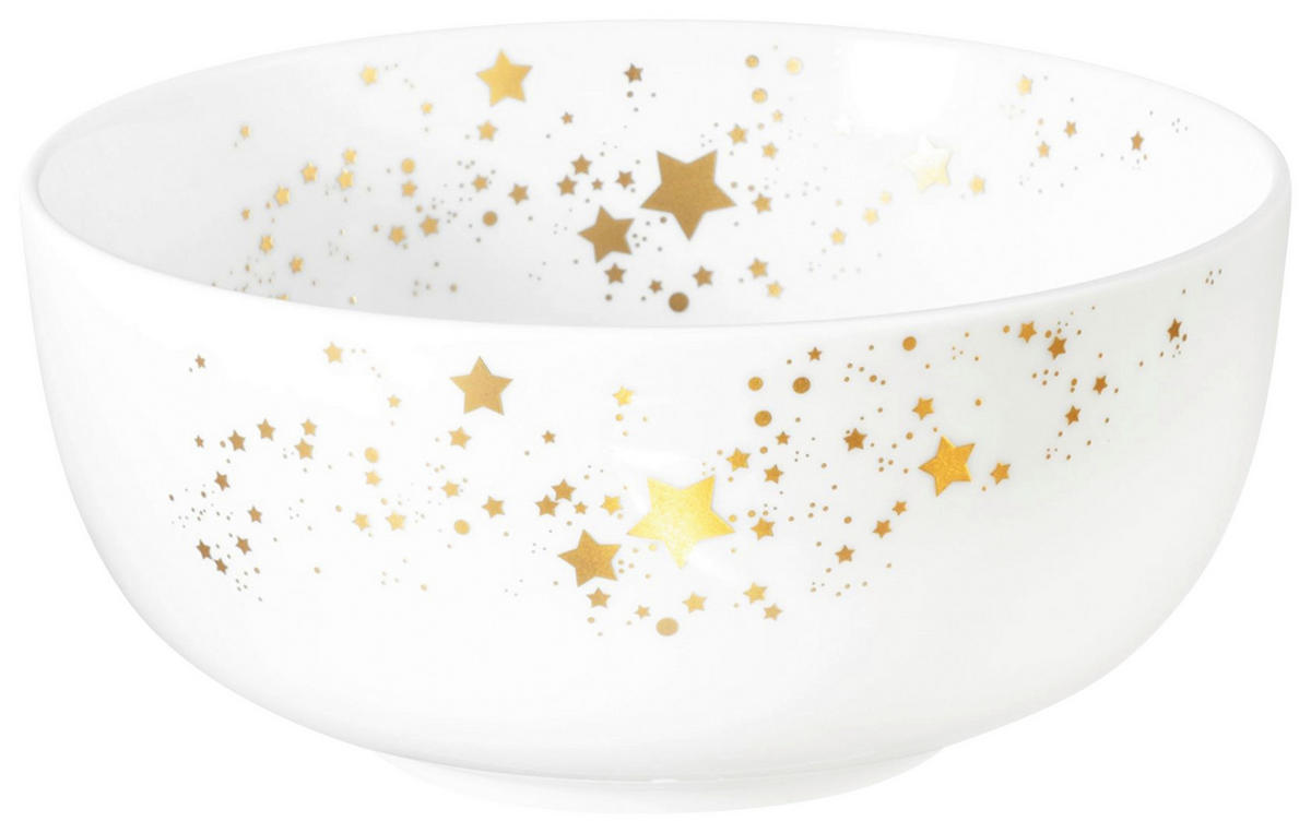 MÜSLISCHALE 15 cm  - Goldfarben/Weiß, Design, Keramik (15cm) - Seltmann Weiden