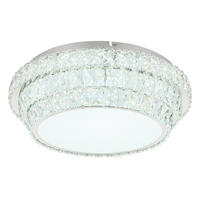 STROPNA LED-SVETILKA     2700-6000 K 230 V  - barve kroma/prozorno, Design, kovina/umetna masa (50/15.5cm) - Globo