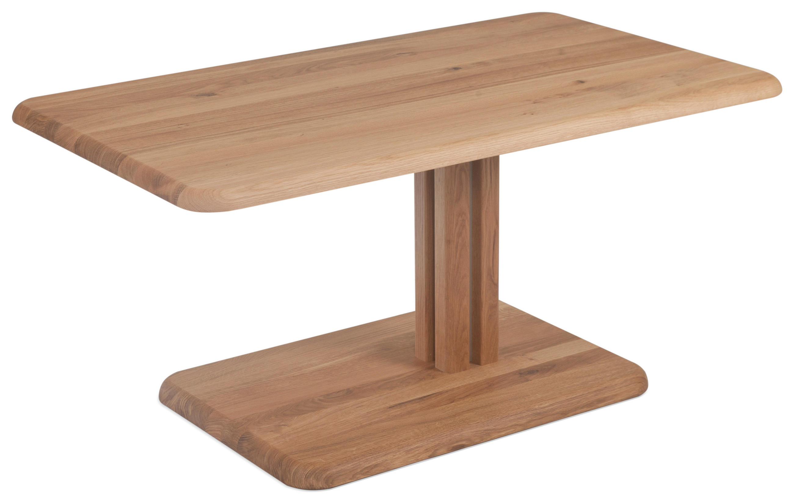 COUCHTISCH Wildeiche massiv 100/60/48,5-67,5 cm Eiche Bianco, Wildeiche  - Wildeiche/Eiche Bianco, KONVENTIONELL, Holz (100/60/48,5-67,5cm) - Venda