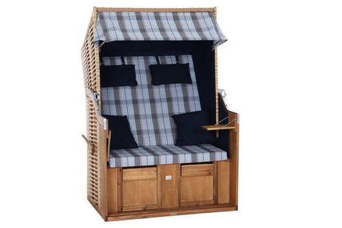 Gardenson Strandkorb Blau 80x165x120 cm