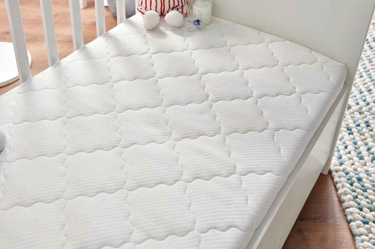 KINDERMATRATZE Twiny 70/140 cm Höhe ca. 9 cm  - Weiß, Basics, Textil (70/140cm) - Yatas