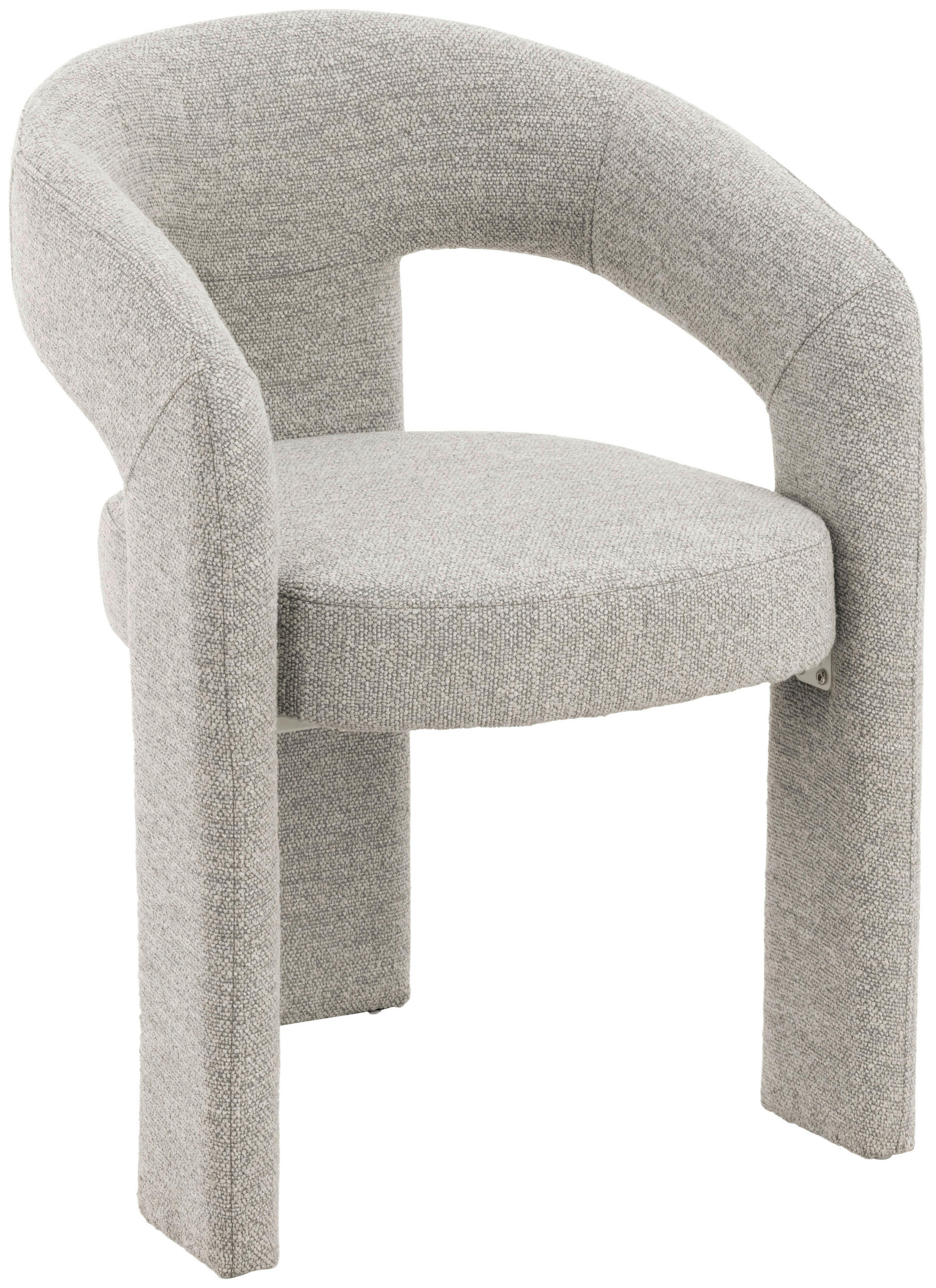 ARMLEHNSTUHL  inklusive Armlehnen Webstoff  Beige  - Beige, Design, Textil/Metall (58/81/61cm) - Niels Andersson