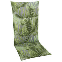 SESSELAUFLAGE in Grau, Grün Blätter  - Grau/Grün, Design, Textil (48/4/118cm)