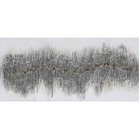 ULJENA SLIKA  120/55 cm       - bijela/srebrne boje, Basics, drvo/tekstil (120/55cm) - Monee