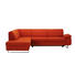 WOHNLANDSCHAFT in Textil Orange - Chromfarben/Orange, Design, Textil/Metall (198/274cm) - Venda WOHNLANDSCHAFT in Textil Orange - Chromfarben/Orange, Design, Textil/Metall (198/274cm) - Venda
