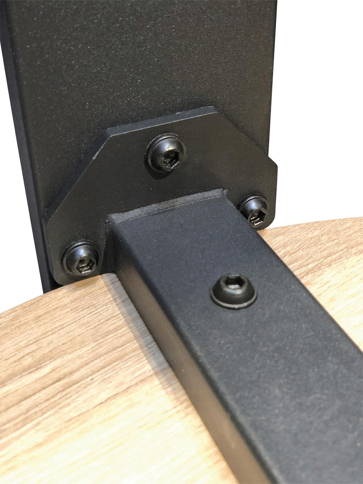 BEISTELLTISCH 50/50/46 cm Eichefarben rund  - Eichefarben/Schwarz, Trend, Holzwerkstoff/Metall (50/50/46cm)