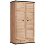 GARDEROBENSCHRANK  in 104/196,7/60,2 cm  - Anthrazit/Eiche Artisan, LIFESTYLE, Holzwerkstoff/Metall (104/196,7/60,2cm) - Xora