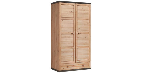 GARDEROBENSCHRANK  in 104/196,7/60,2 cm  - Anthrazit/Eiche Artisan, LIFESTYLE, Holzwerkstoff/Metall (104/196,7/60,2cm) - Xora