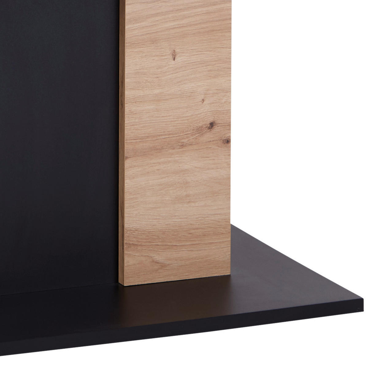 COUCHTISCH 110-150/65/59-75 cm rechteckig Schwarz, Eichefarben  - Eichefarben/Schwarz, Design, Holzwerkstoff (110-150/65/59-75cm) - MID.YOU
