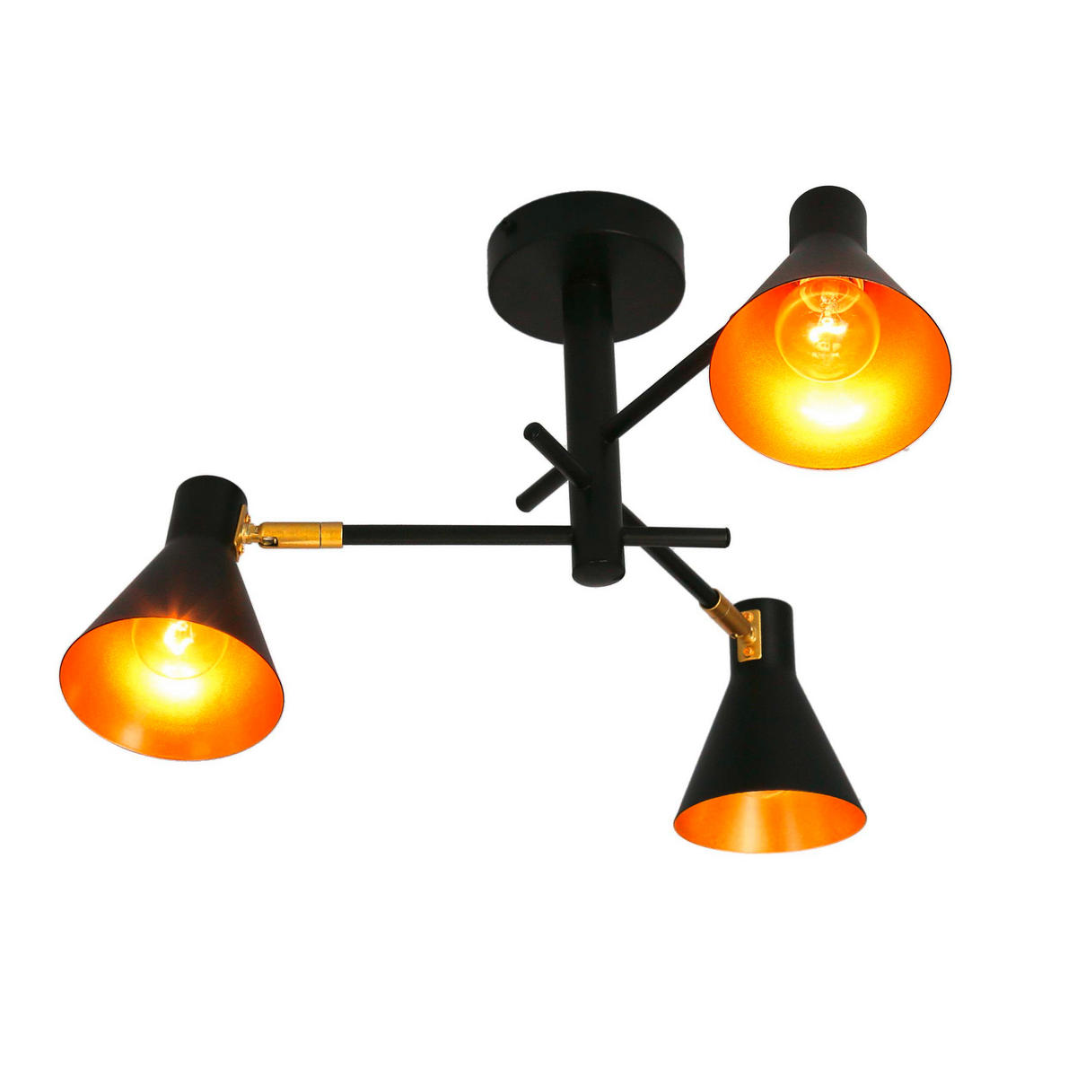 TAKLAMPA 48/48/26 cm  - svart, Basics, metall (48/48/26cm)