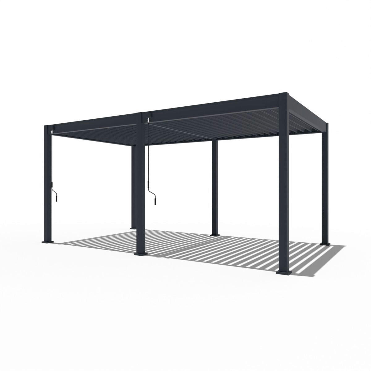 PERGOLA 300/530/255 cm   - Graphitfarben, Basics, Metall (300/530/255cm) - Gardenson