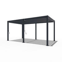 PERGOLA 300/530/255 cm Aluminium  - Graphitfarben, Basics, Metall (300/530/255cm) - Gardenson