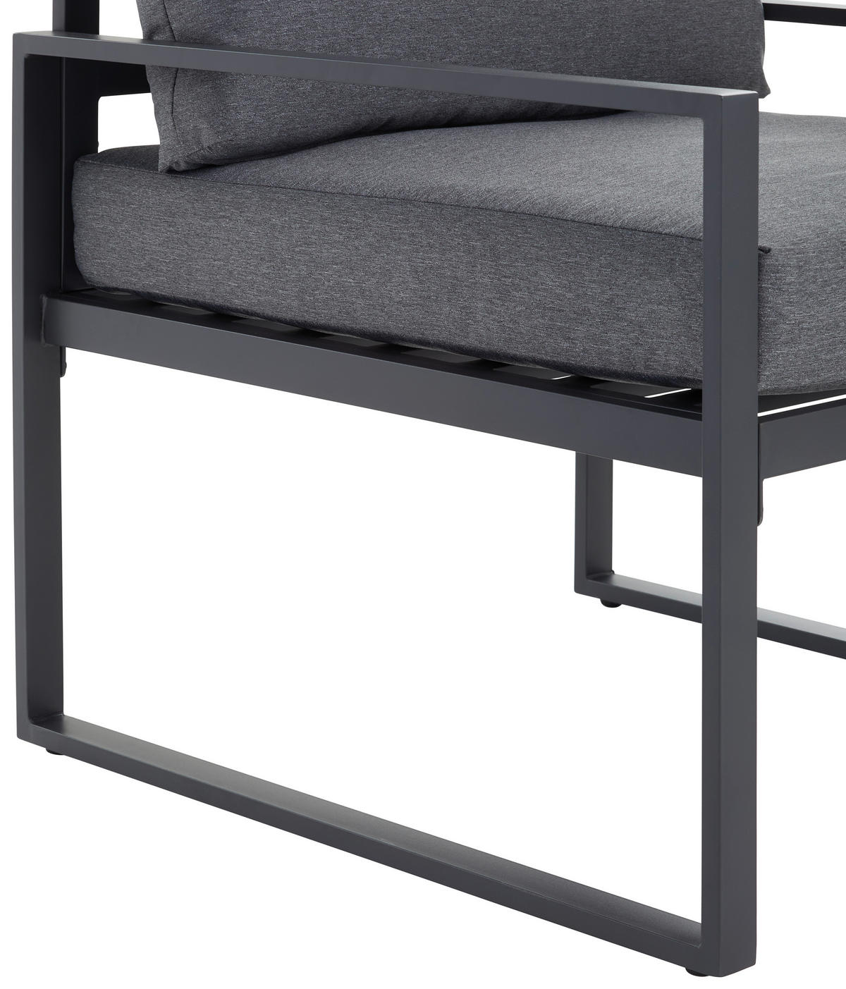 DINING-LOUNGESET  4-teilig  - Anthrazit/Schwarz, Modern, Glas/Textil (317/67/139cm) - Ambia Garden