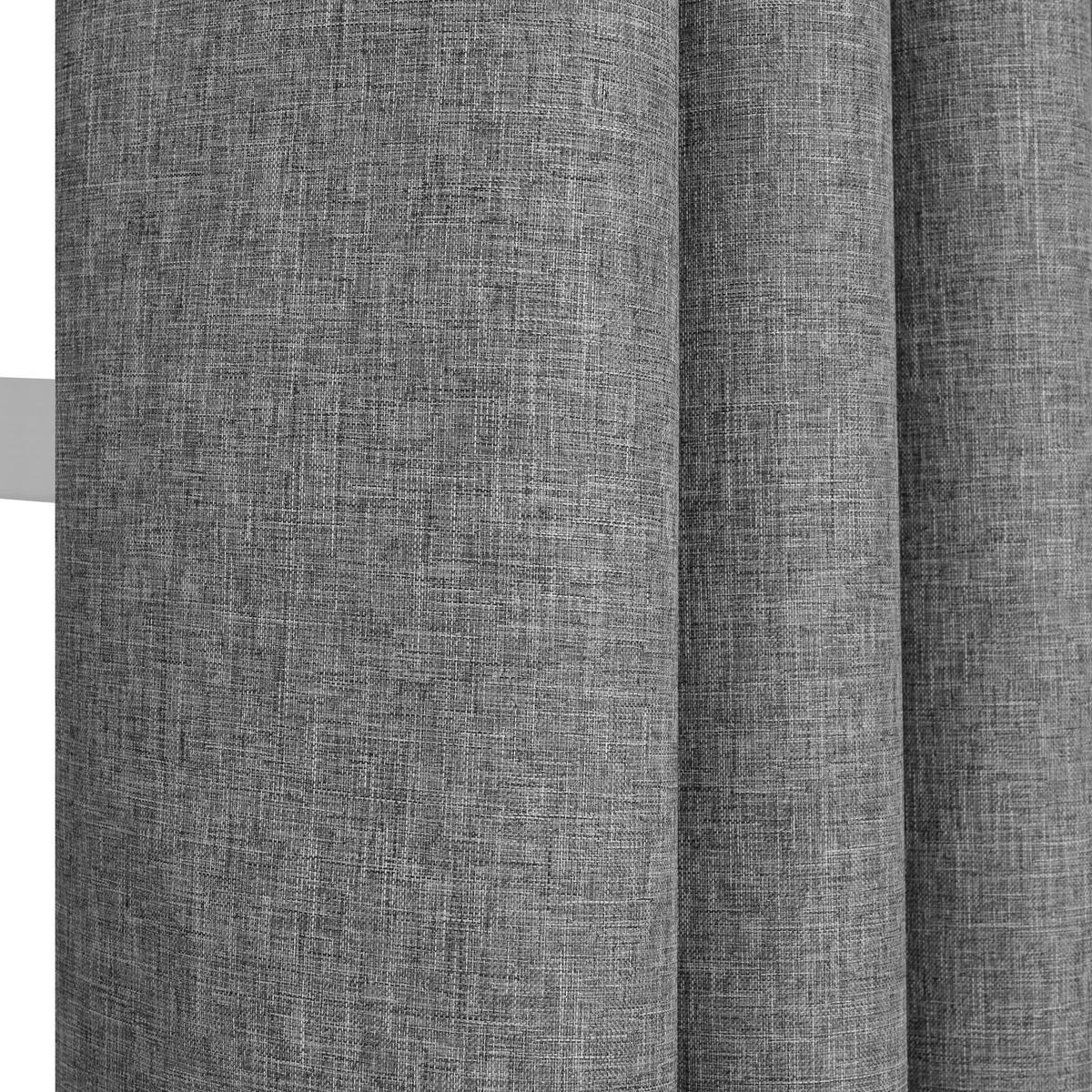 FERTIGVORHANG  black-out (lichtundurchlässig)   140/280 cm  - Anthrazit, Basics, Textil (140/280cm)