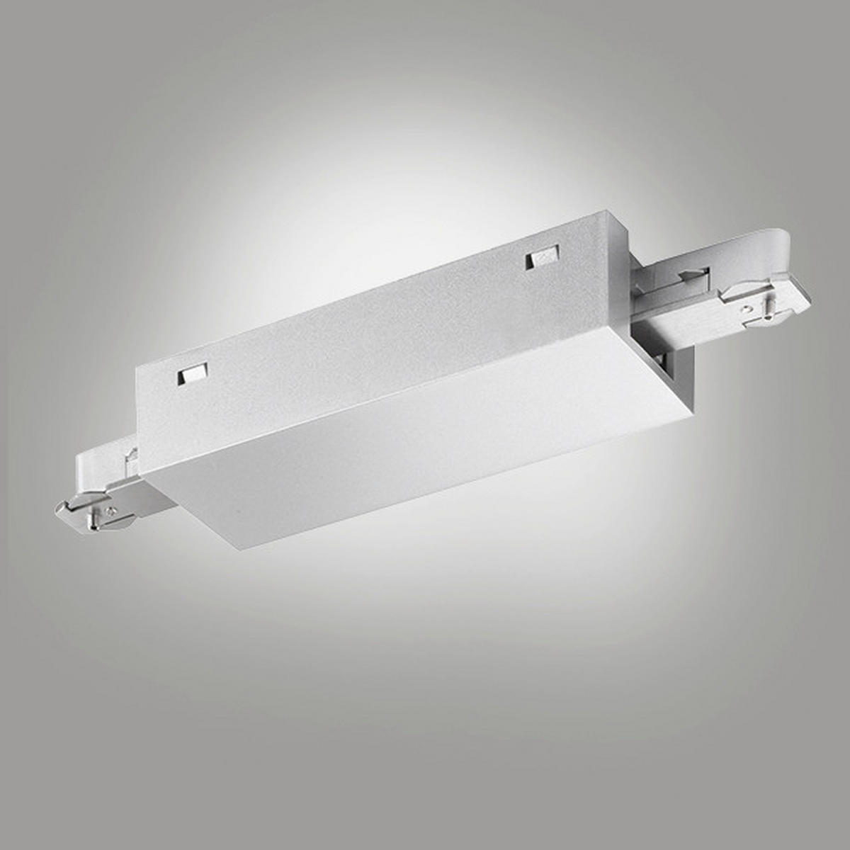 SCHIENENSYSTEM-EINSPEISER - Nickelfarben, Basics, Metall (4,5/12cm) - Fischer & Honsel