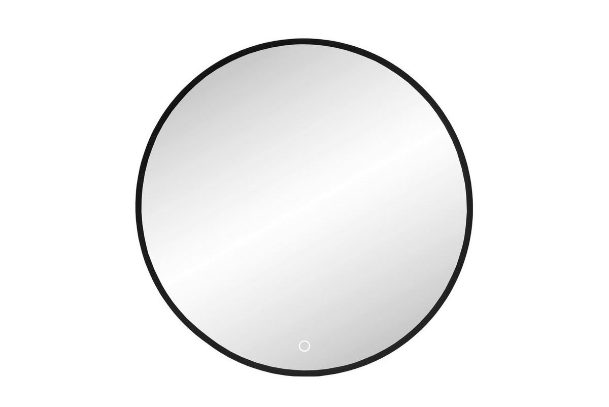 BADEZIMMERSPIEGEL 80/80/3 cm  - Schwarz, KONVENTIONELL, Glas/Metall (80/80/3cm) - Xora