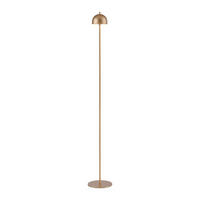 AKKU-STEHLEUCHTE 18/18/126 cm    - Goldfarben, Design, Kunststoff/Metall (18/18/126cm) - Schöner Wohnen