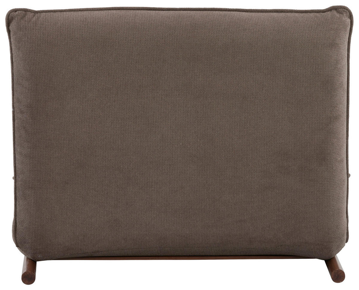 SESSEL in Samt Braun  - Dunkelbraun/Braun, Design, Textil/Metall (93/97/80cm) - MID.YOU