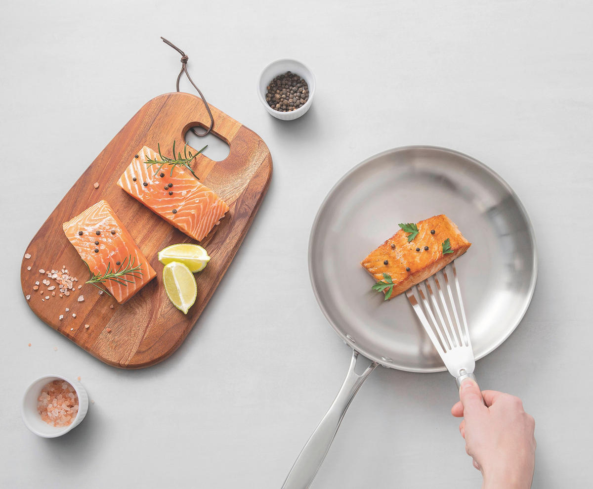 BRATPFANNE GRANO 26 cm  - Edelstahlfarben, Basics, Metall (26cm)