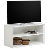 TV-ELEMENT 90,9/52/40 cm Weiß  90,9/52/40 cm  - Weiß, Design, Holzwerkstoff (90,9/52/40cm) - home24