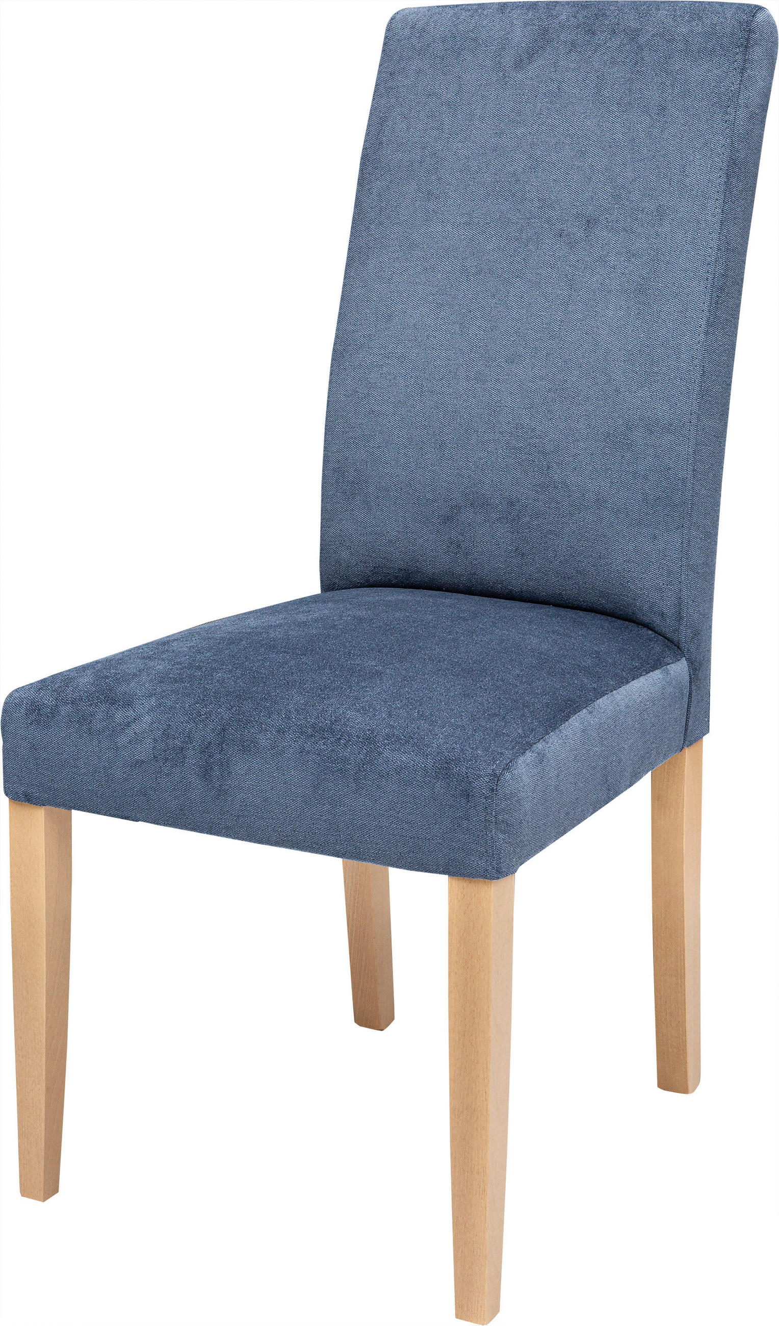 SZÉK fa, textil kék, barna  - barna/kék, Basics, textil/fa (49/105/65cm) - Cantus