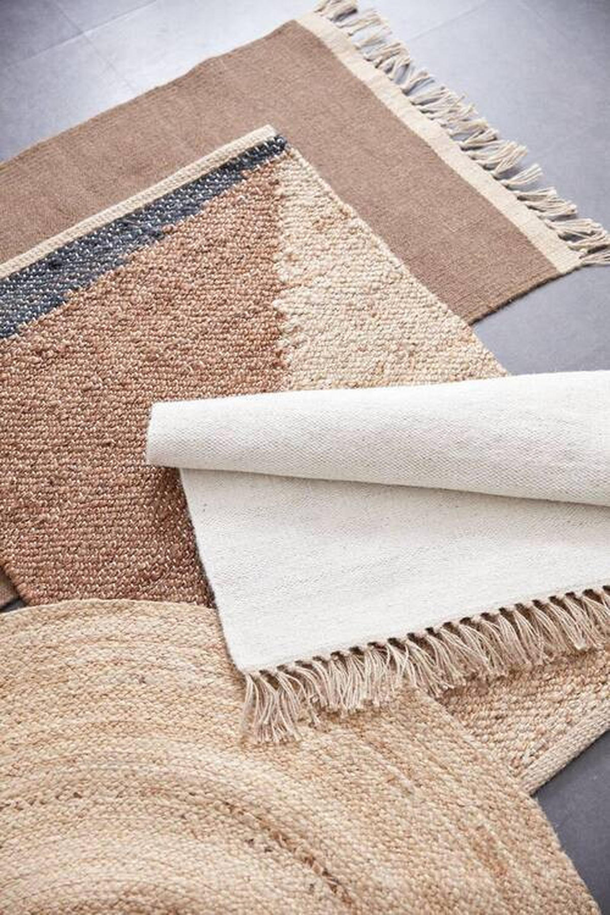 FLACHWEBETEPPICH 170/240 cm Weiß  - Weiß, Design, Textil (170/240cm) - Svanefors