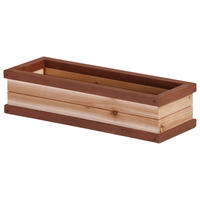 BLUMENKASTEN - Braun, Konventionell, Holz (54/11,5/19cm)