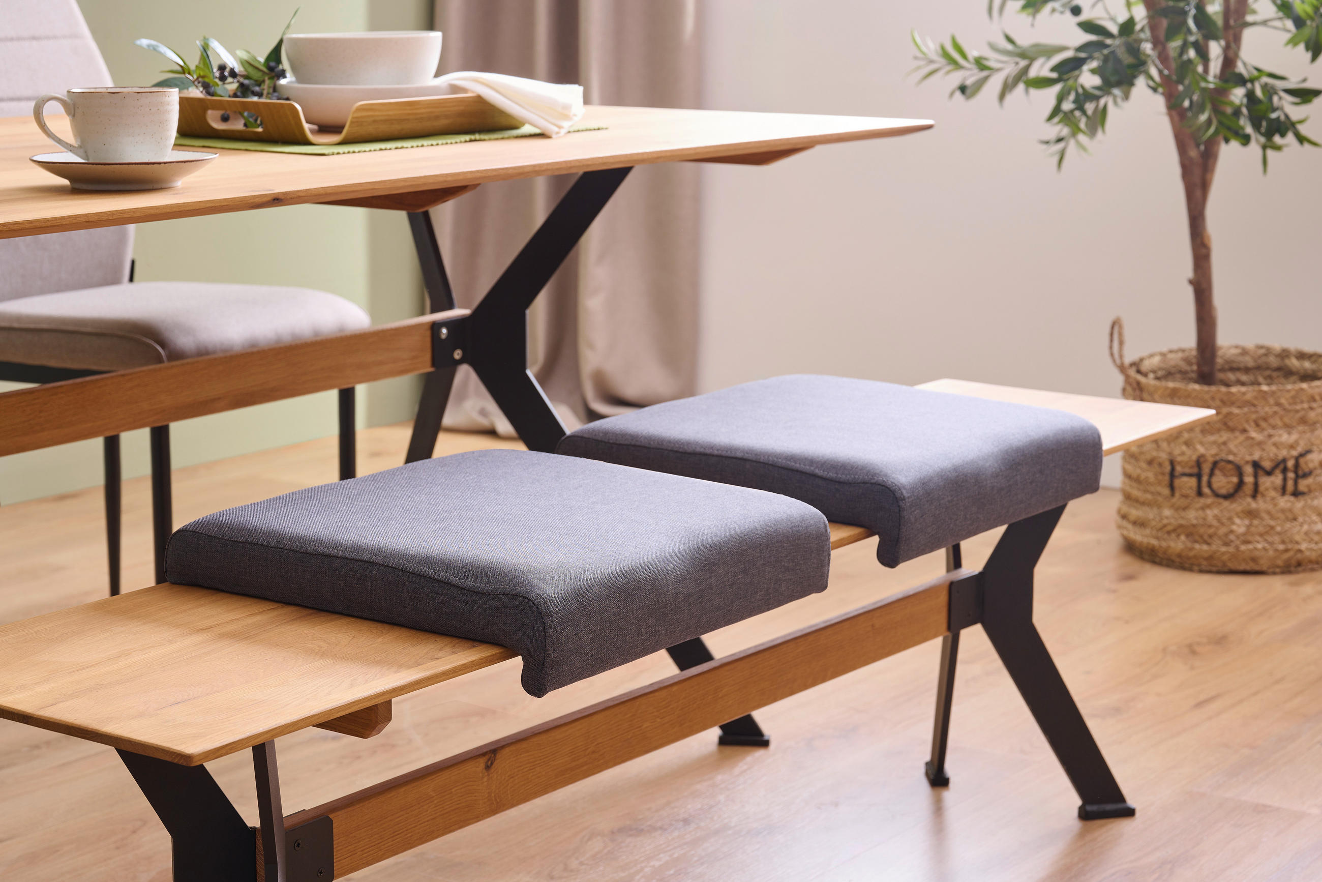 SITZKISSEN   40/5/33 cm  - Dunkelgrau, Basics, Textil (40/5/33cm) - Carryhome