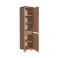 MIDISCHRANK 30/131/35 cm  - Sandfarben/Eichefarben, KONVENTIONELL, Holzwerkstoff/Kunststoff (30/131/35cm) - Xora