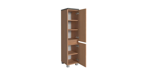 MIDISCHRANK 30/131/35 cm  - Sandfarben/Eichefarben, KONVENTIONELL, Holzwerkstoff/Kunststoff (30/131/35cm) - Xora