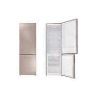 KYL-/FRYSKOMBINATION KG176IX-37  - stålfärgad, Basics, metall/glas (54/176/55cm) - Respekta