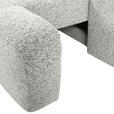Ecksofa mit Funktion Creme Flachgewebe Zierkissen, Rückenkissen, Bettkasten, Schlaffunktion, Rücken echt, Liegefläche im Originalstoff  - Creme/Schwarz, KONVENTIONELL, Kunststoff/Textil (190/277cm) - Carryhome