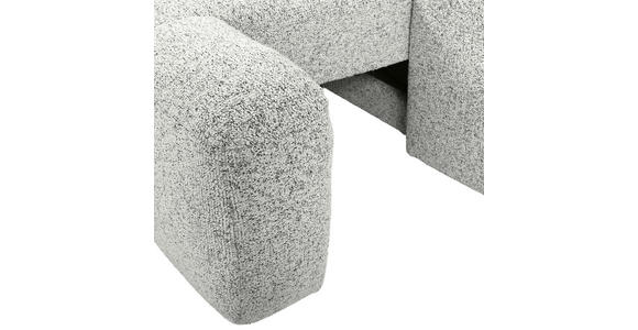 Ecksofa mit Funktion Creme Flachgewebe Zierkissen, Rückenkissen, Bettkasten, Schlaffunktion, Rücken echt, Liegefläche im Originalstoff  - Creme/Schwarz, KONVENTIONELL, Kunststoff/Textil (190/277cm) - Carryhome