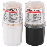 PÁRÁTKO - bílá/černá, Basics, dřevo/plast (7,5/3,2/3,2cm) - Fackelmann