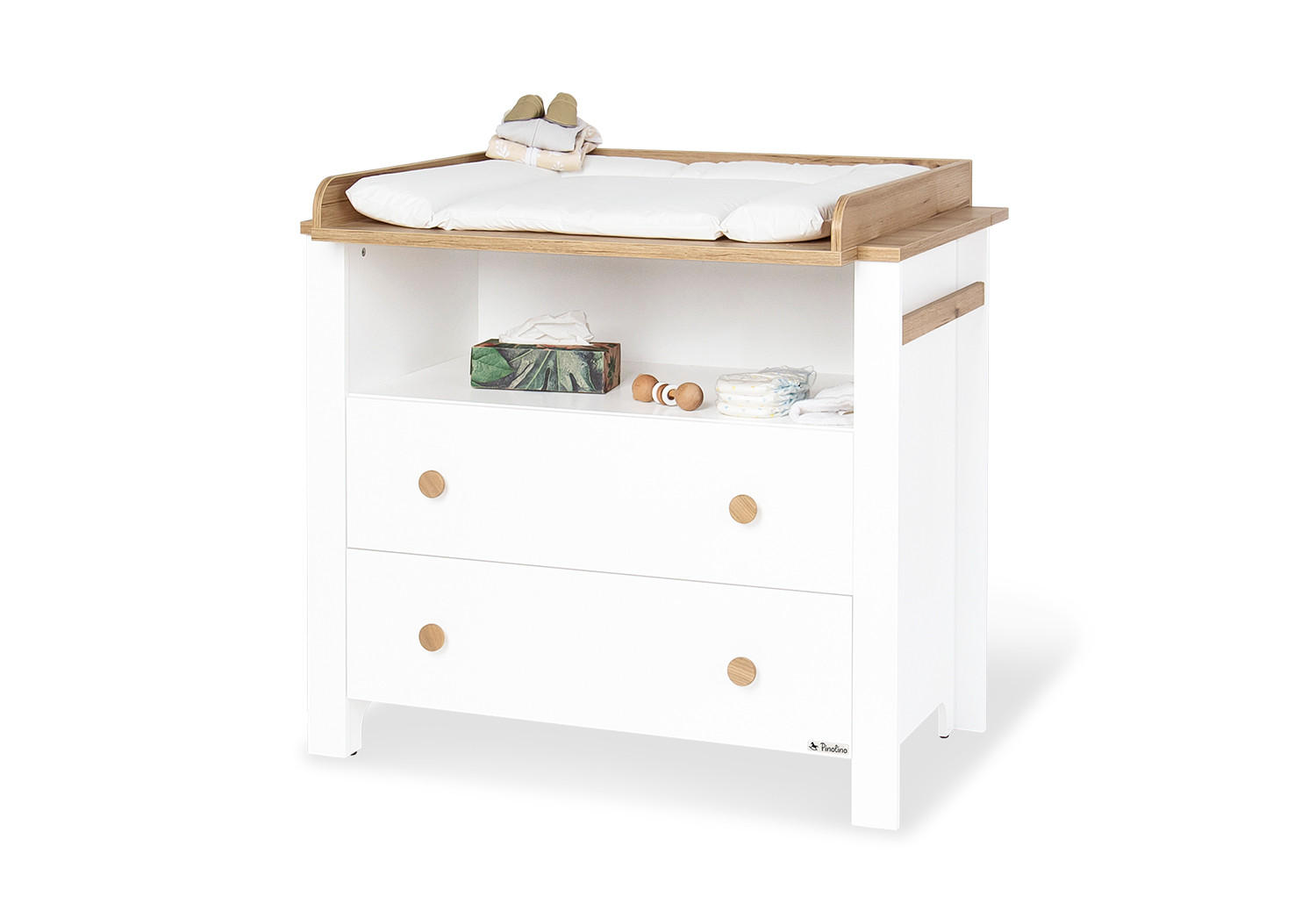 WICKELKOMMODE Lova Weiß  - Weiß, Basics, Holz (102/77/99cm) - Pinolino