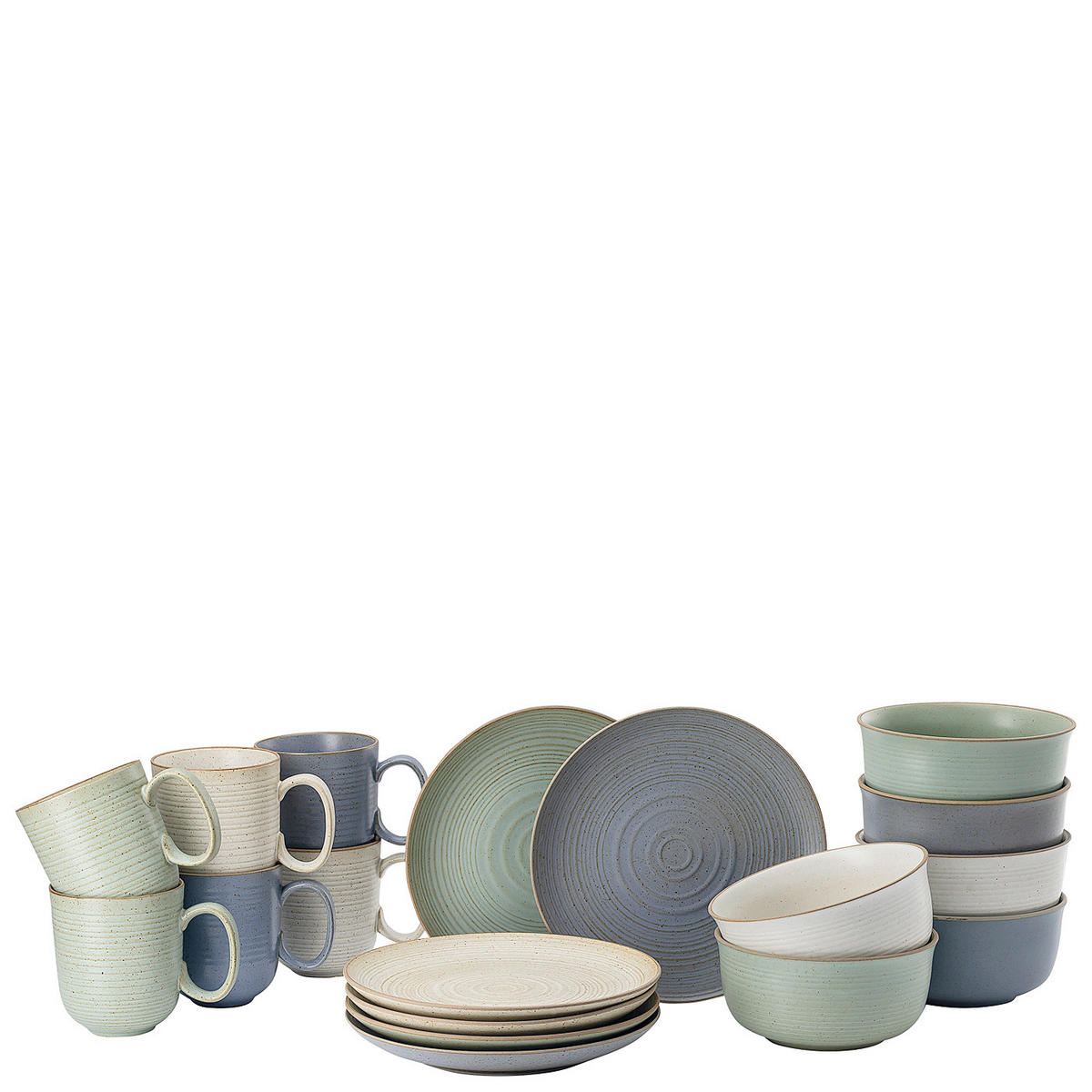 KAFFEESERVICE 18-teilig  - Multicolor, Basics, Keramik (30/30/30cm) - Thomas