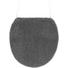 WC-DECKELBEZUG Anthrazit 47/50 cm - Anthrazit, Basics, Textil (47/50cm) - KLEINE WOLKE