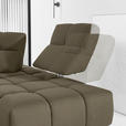 ECKSOFA in Struktur Graubraun  313/233 cm  - Graubraun/Schwarz, Design, Kunststoff/Textil (313/233cm) - Emilio Belluti