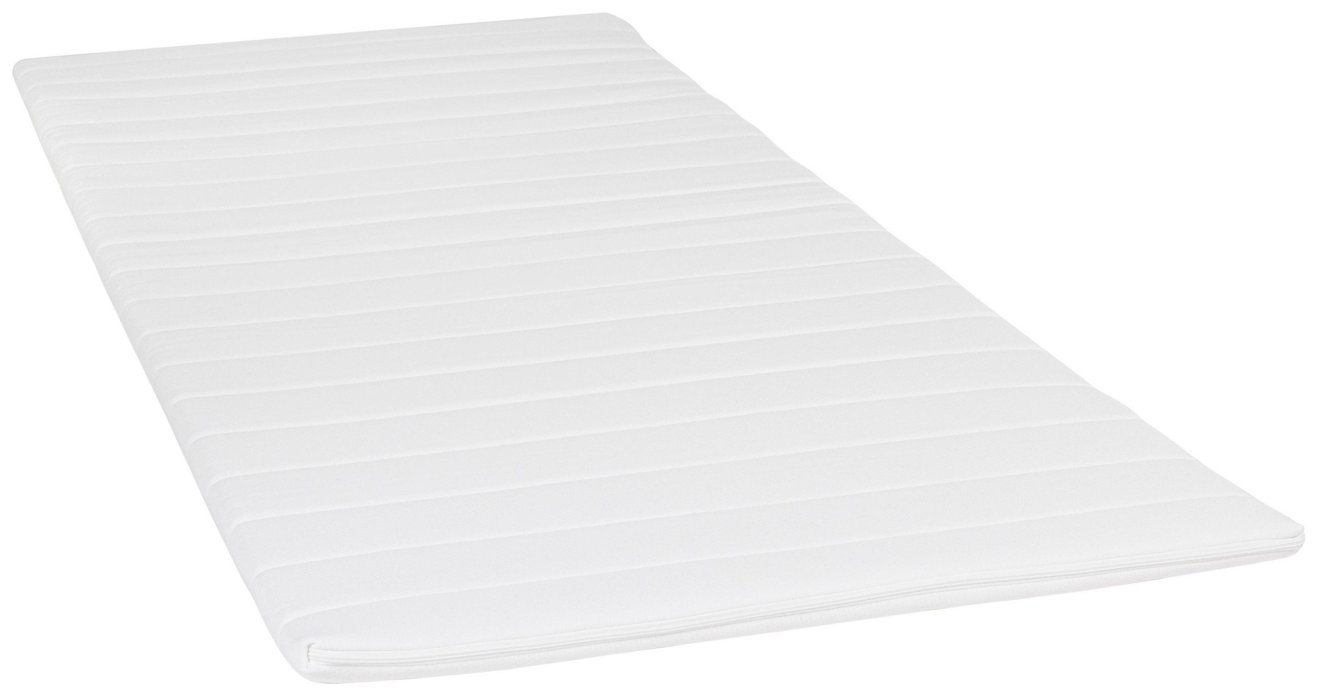 TOPPER 100/200 cm Höhe ca. 4 cm  - Weiß, MODERN, Textil (100/200cm) - Livetastic