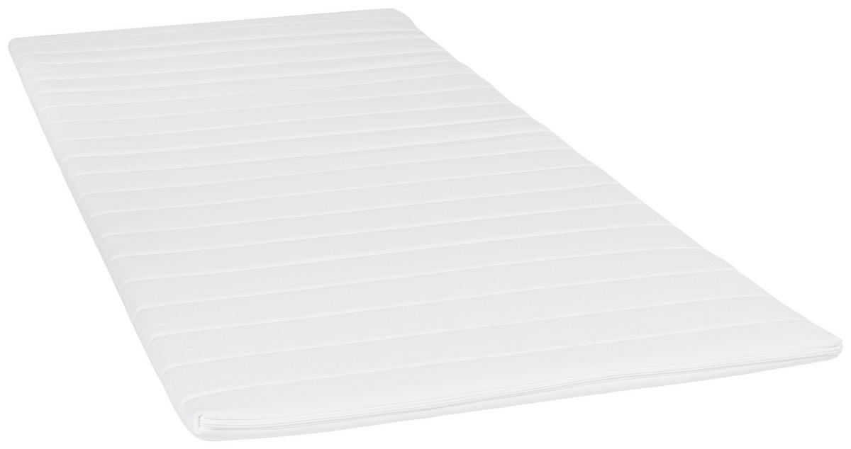TOPPER 90/200 cm Höhe ca. 6cm cm  - Weiß, MODERN, Textil (90/200cm) - Livetastic