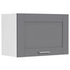 VÄGGSKÅP 60/40/31 cm  i antracit, vit  - vit/silver, Trend, trämaterial/plast (60/40/31cm) - MID.YOU