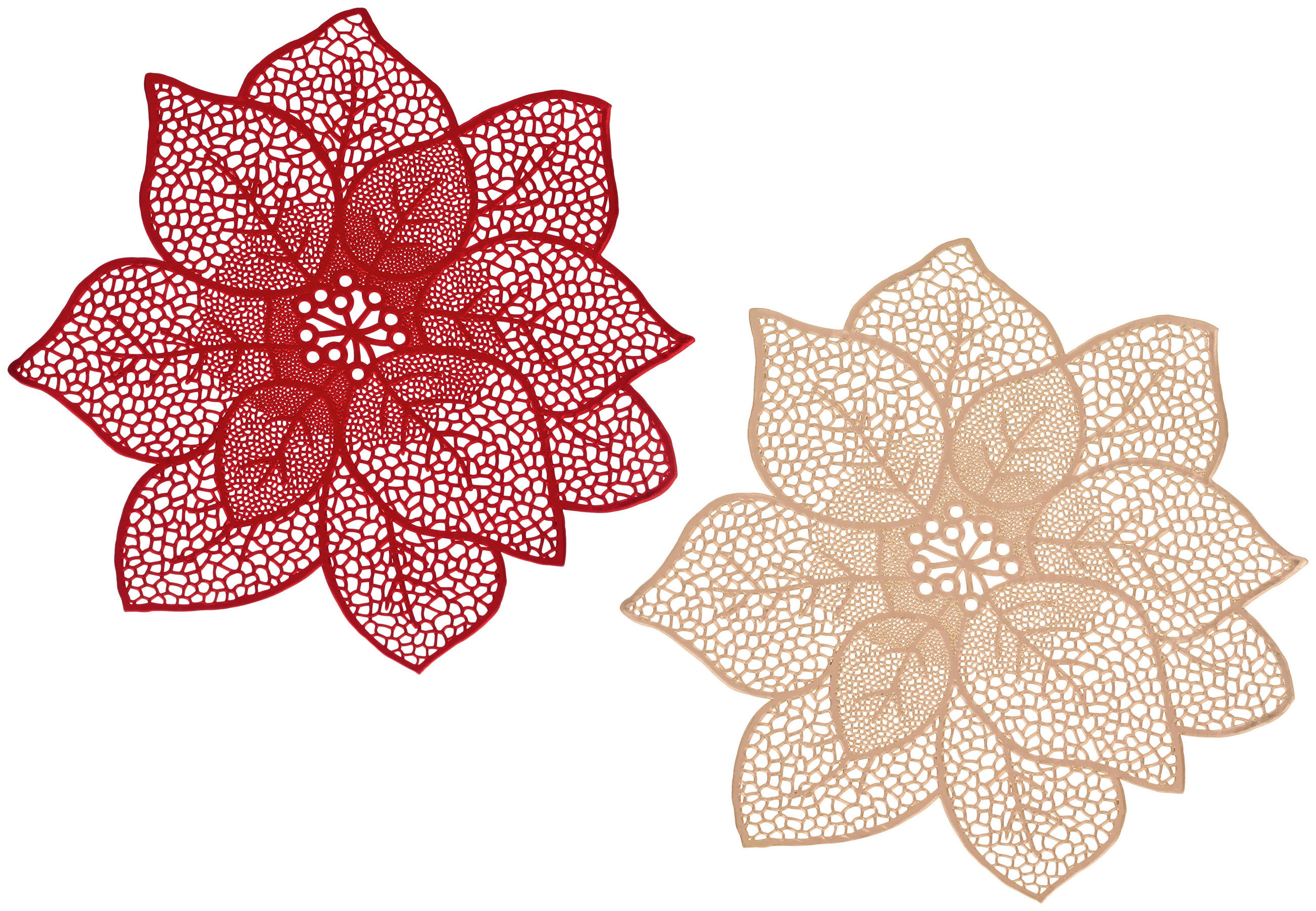 PODMETAČI ZA STOL zelena, crvena ,   - zelena/crvena, Basics (46cm)