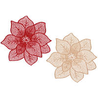 PODMETAČI ZA STOL zelena, crvena ,   - zelena/crvena, Basics (46cm)