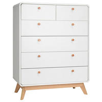 KOMMODE  in 81/104/39 cm  - Eichefarben/Weiß, Design, Holzwerkstoff (81/104/39cm) - MID.YOU