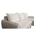 ECKSOFA Perlmutt Chenille  - Buchefarben/Perlmutt, KONVENTIONELL, Holz/Textil (244/163cm) - Carryhome