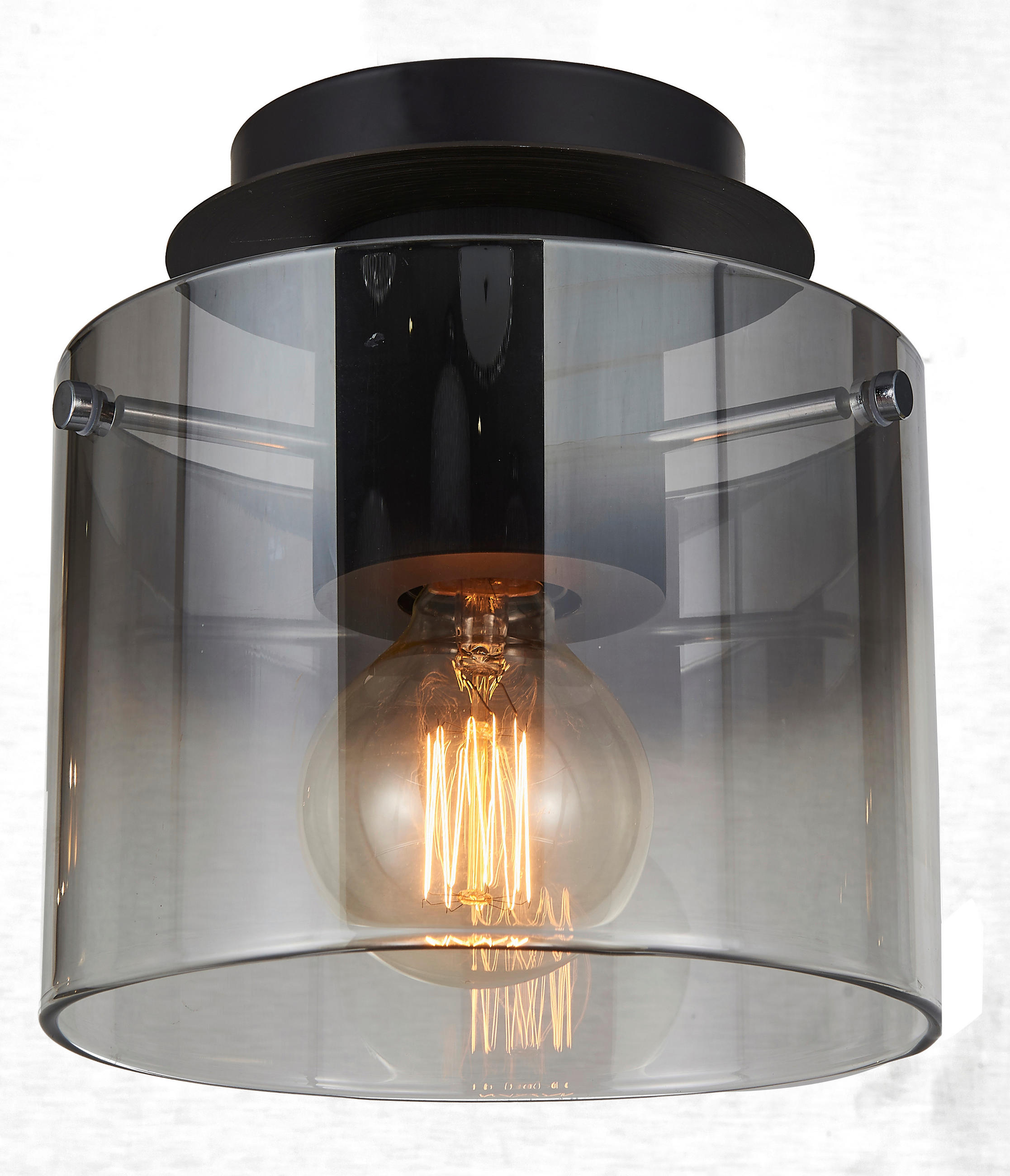 DECKENLEUCHTE - Design, Glas/Metall (20/21,5cm) - Dieter Knoll